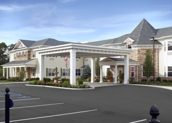 The entrance to The Bristal at Sayville.