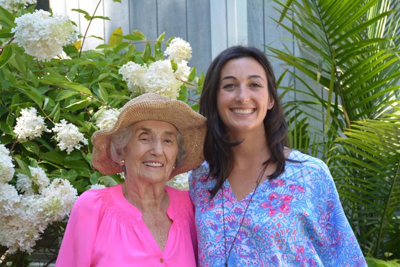 Founder and birthday celebrant Eleanor Whitmore with granddaughter Mariah Whitmore.