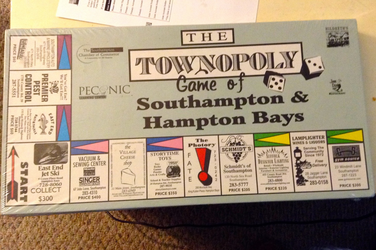 The Townopoly Game of Southampton and Hampton Bays.