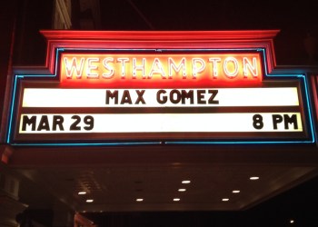 Max Gomez performed at Westhampton Beach Performing Arts Center on March 29.