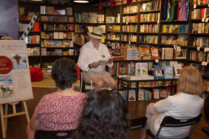 Dan Rattiner's reading of "In the Hamptons 4ever" at Harbor Books, Sag Harbor, on August 21, 2015.