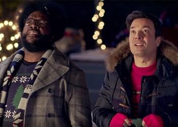 Questlove and Jimmy Fallon in the 2017 Golden Globes promo