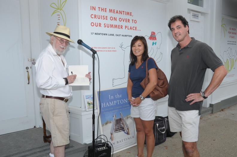 Dan Rattiner's reading of "In the Hamptons 4ever" on Main Street in East Hampton on August 23, 2015.