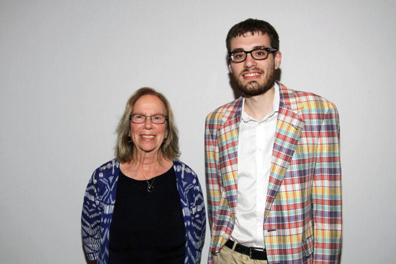 Guest readers for Dan's Literary Salon for the month of August, Fran Castan and Joel Swanson