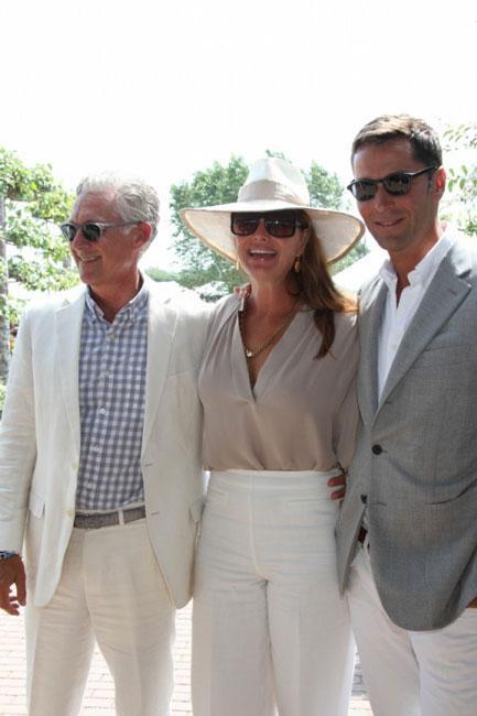 Brooke Shields enjoying the festivities at the Hampton Classic