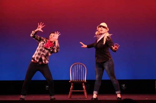 Anita Boyer & Meagan Schmid tap dance to "Devil Went Down to Georgia"