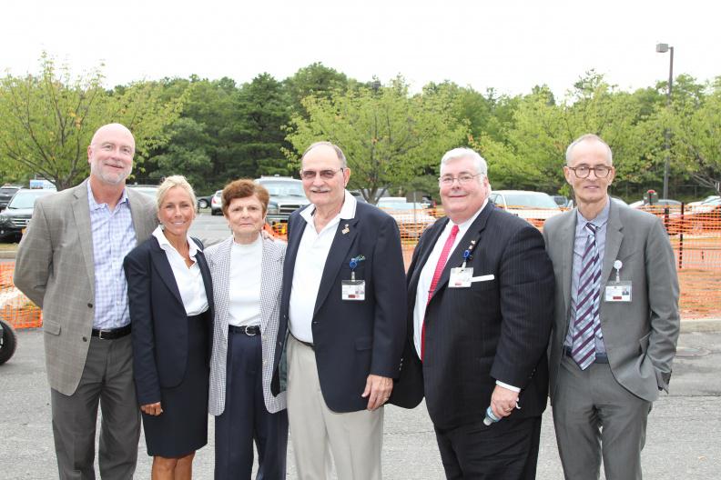 Dave and Michelle Knapp, Rose Marie Laddick, Trustee Walter Laddick, BMHMC President and CEO Richard T. Margulis and BMHMC VP and Chief Development Officer Steve Donado