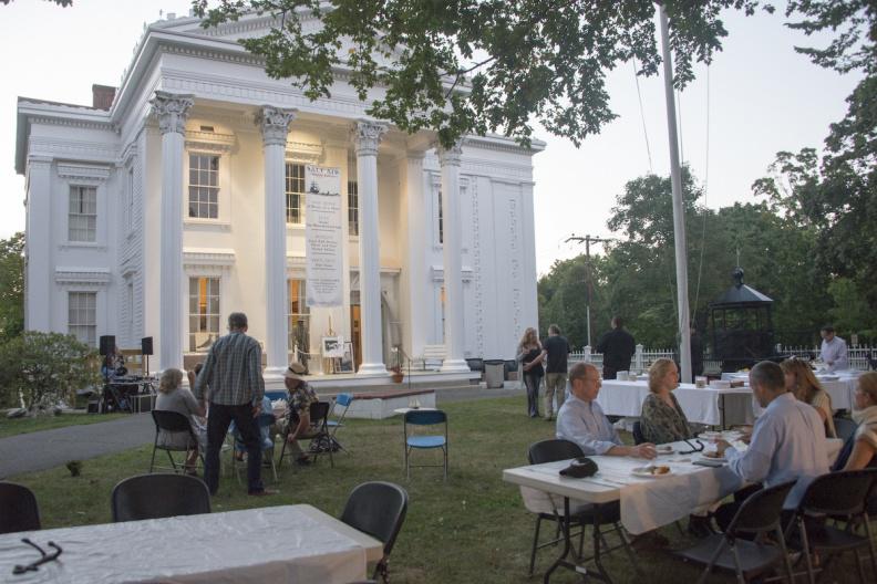 People dined on the front lawn of the Whaling Museum for A Whale of a Picnic.
