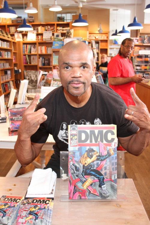Darryl "DMC" McDaniels autographed DMC #1 and posed for photos with fans at BookHampton