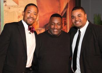 Actor Terrell Carib, writer/director/performer J.D. Lawrence, actor Victor Landol

