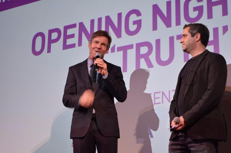 Dennis Quaid and producer Brad Fischer introduce "Truth" at Guild Hall