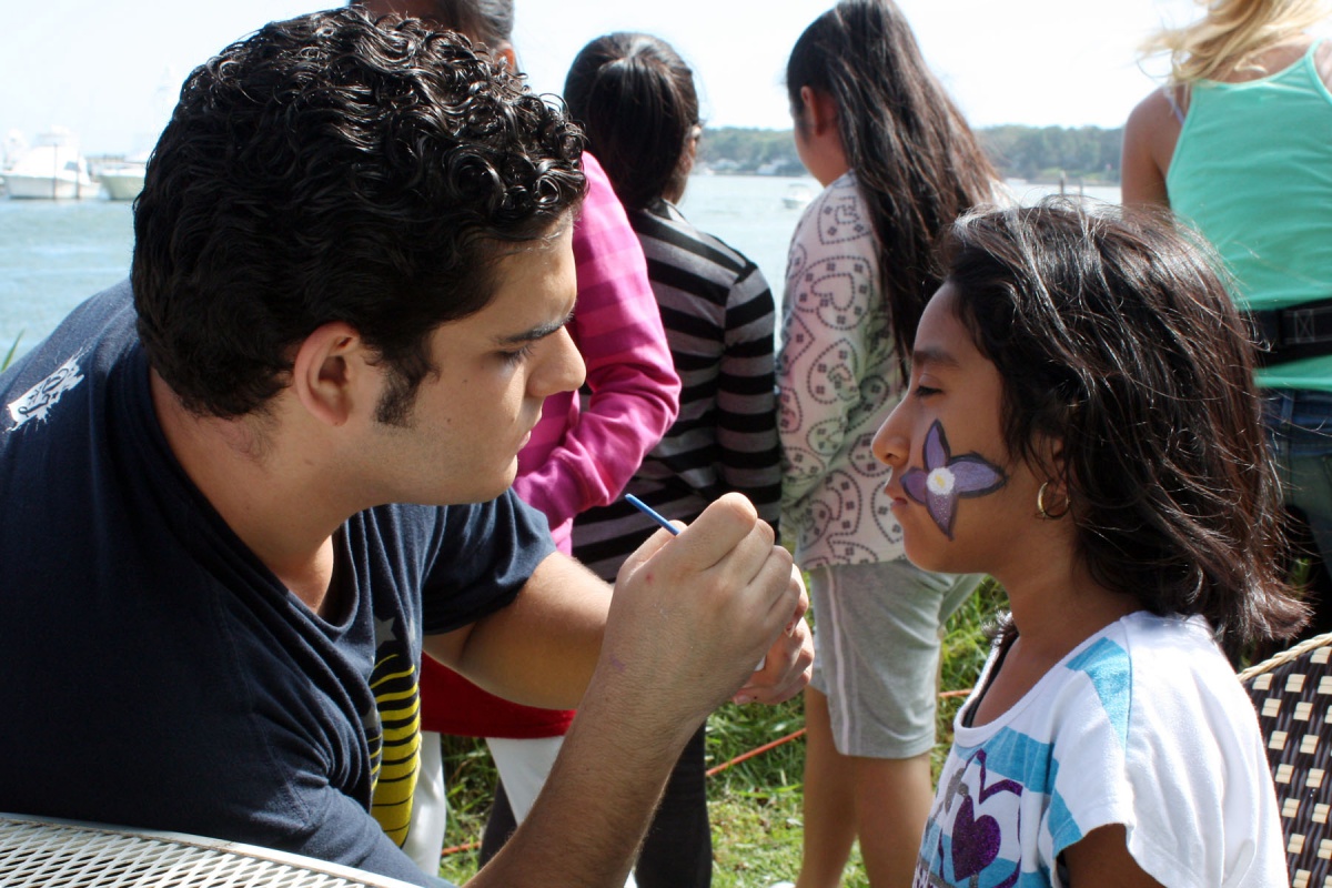 Face painting at last year's Hampton Bays Family Fun Day and Duckie Race.