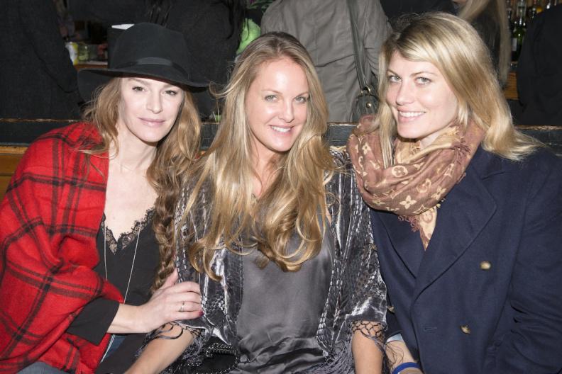 Tatiana Murray, Ella Jagger and Meredith Strom, seen in the not-yet-released film about the rock legend group The Clash,