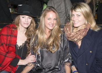 Tatiana Murray, Ella Jagger and Meredith Strom, seen in the not-yet-released film about the rock legend group The Clash,