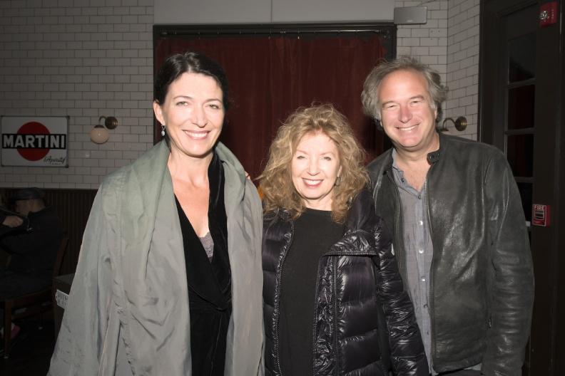 Painters Margaret Garrett and April Gornik with composer Bruce Wolosoff.