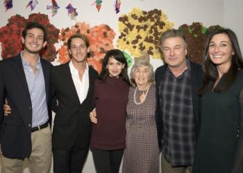 J.T. and Derrick Whitmore, Hilaria Baldwin, Eleanor Whitmore, Alec Baldwin and Mariah Whitmore.
