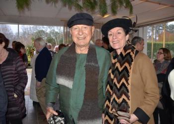 LongHouse Reserve founder  Jack Lenor Larsen and President Dianne B