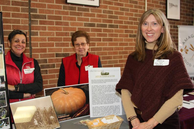 Sagtikos Manor's Celeste Topazio and Joann Michalowski, Slow Food East End's Jeannie Calderale