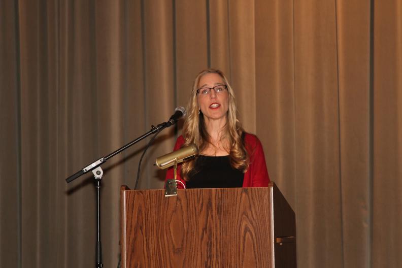 Local writer Susan Walker-Spring read "On Adding Value in Sag Harbor"