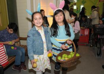 Emily and Andrea have a full basket