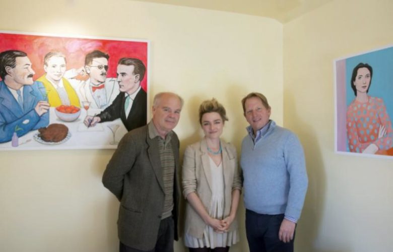 David and Valerie Suter with Colin Ambrose, proprietor of Estia's Little Kitchen.