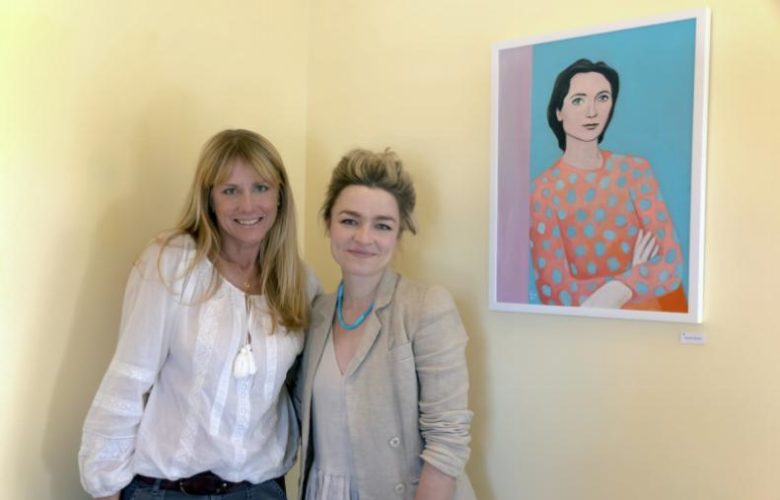 HC&G's Pamela Eldridge with artist Valerie Suter.