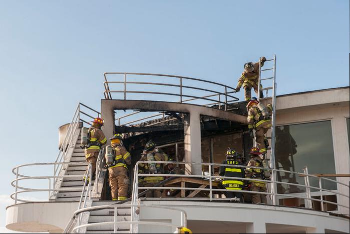 The house sustained significant damage, but Amagansett FD stopped it from devouring the entire structure