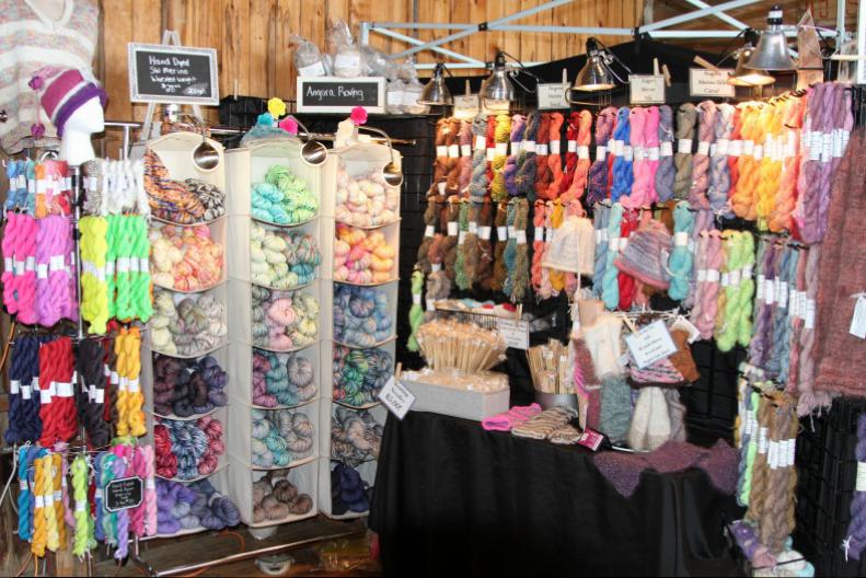 The barn was filled with vendors displaying their products