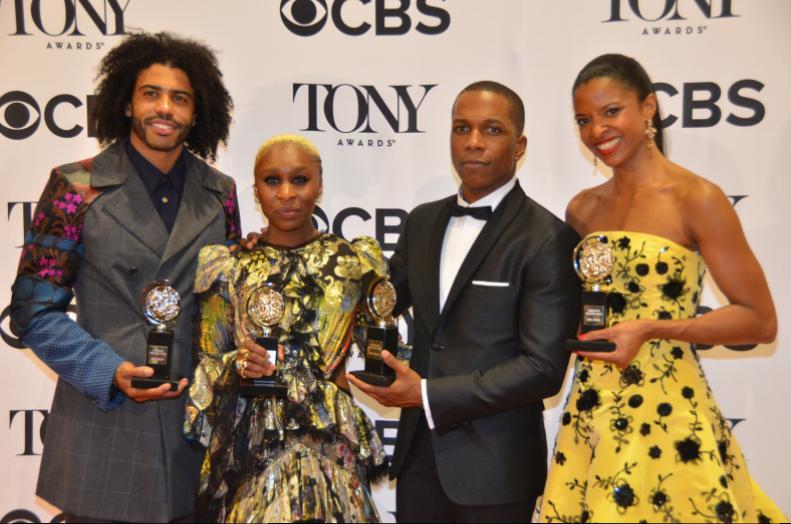 Daveed Diggs (Best Performance by an Actor in a Featured Role in a Musical - "Hamilton"), Cynthia Erivo, Leslie Odom Jr, Renee Elise Goldsberry (Best Performance by an Actress in a Musical - "Hamilton")