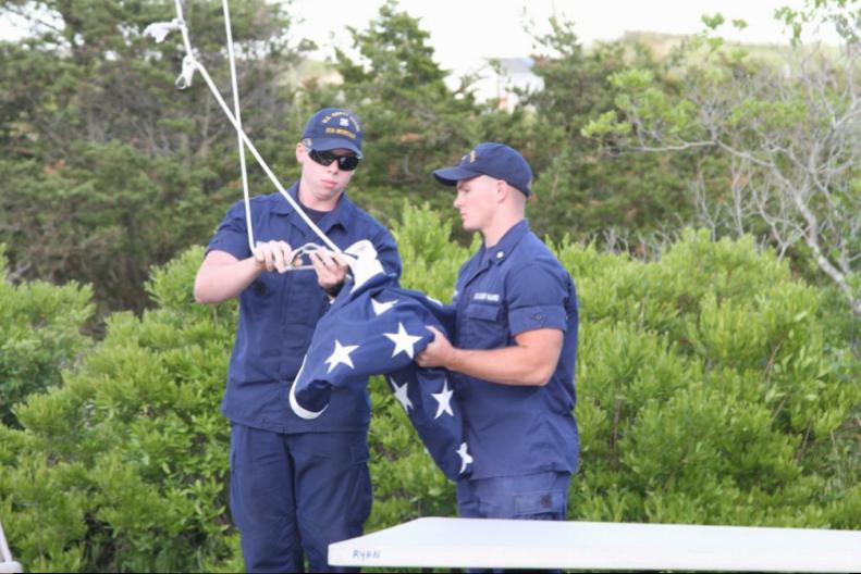 A flag raising ceremony took place during the event.