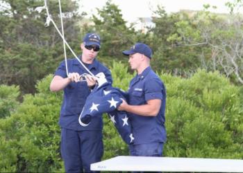 A flag raising ceremony took place during the event.
