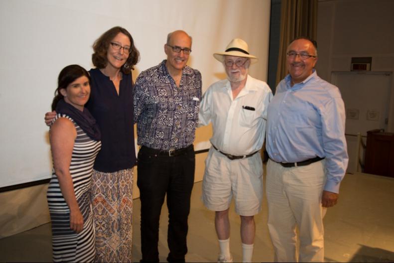 Dan Rattiner stands with this month's contributors: Katherine Thome Ruth Doberman, Larry Warshaw and Andrew Georgakopoulos