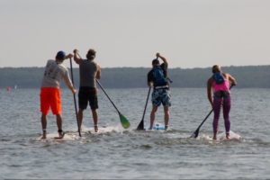 The Paddle for Pink race begins!