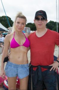 Tracy Anderson and Charlie Walk, president of Republic Records