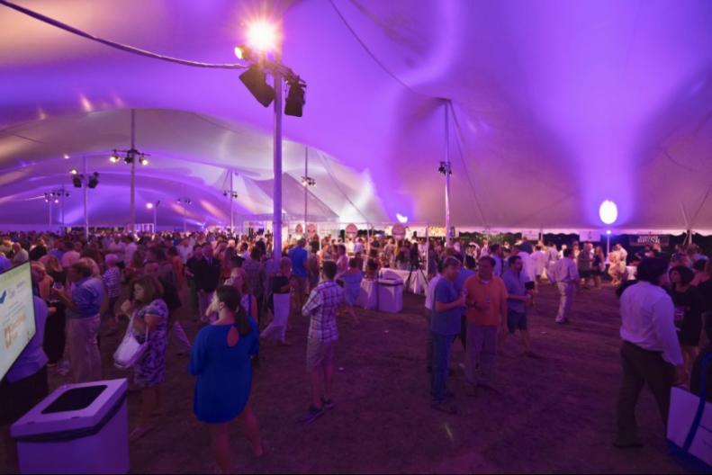 Some summer magic under the big tent of this year's Harvest East End.