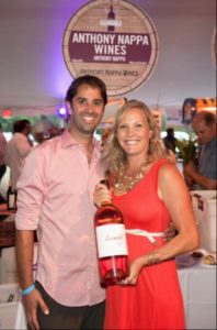 Anthony and Sarah Nappa presenting the fine wines of Anthony Nappa Wines in Peconic.