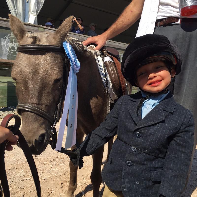 Andrew and Nativity's Star at the 2016 Hampton Classic