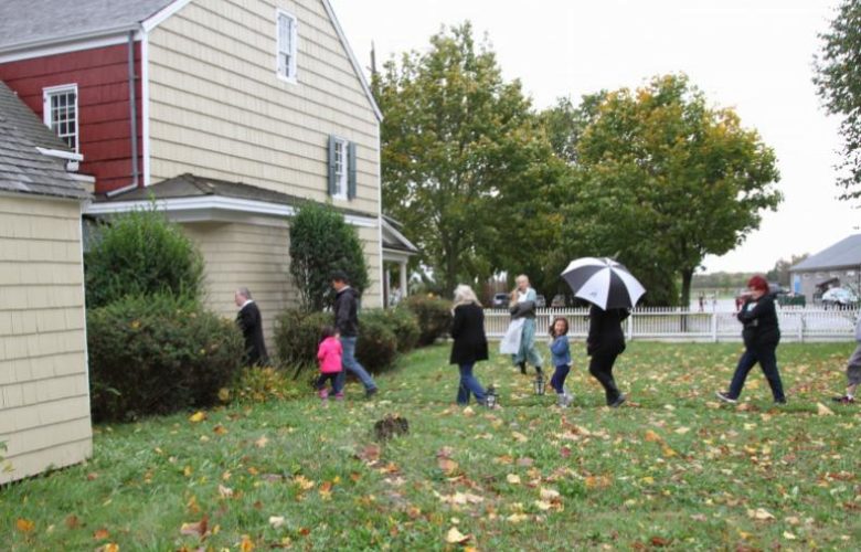 Small groups were taken on the haunted journey beginning at 4 p.m.