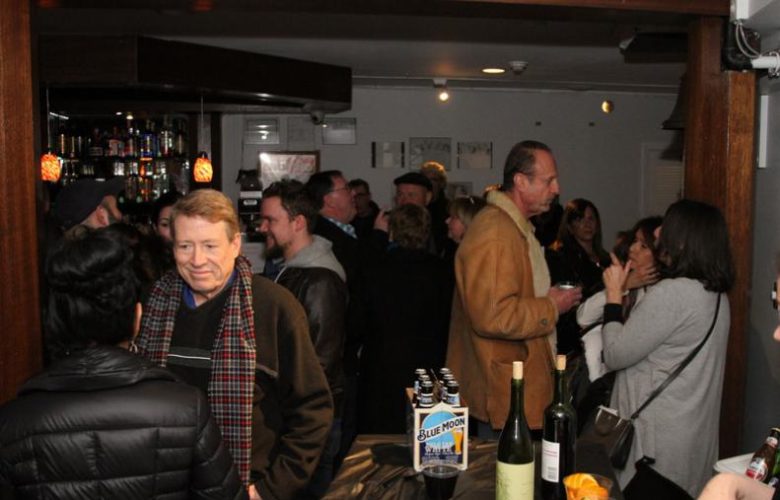 Guests arrive at Bay Street for the Fireside Sessions