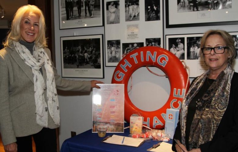 Ellen Segal, volunteer with Fighting Chance and Project Administrator of Fighting Chance Nancy Greenberg