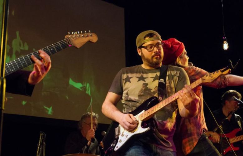 Mike Mesoraco on guitar