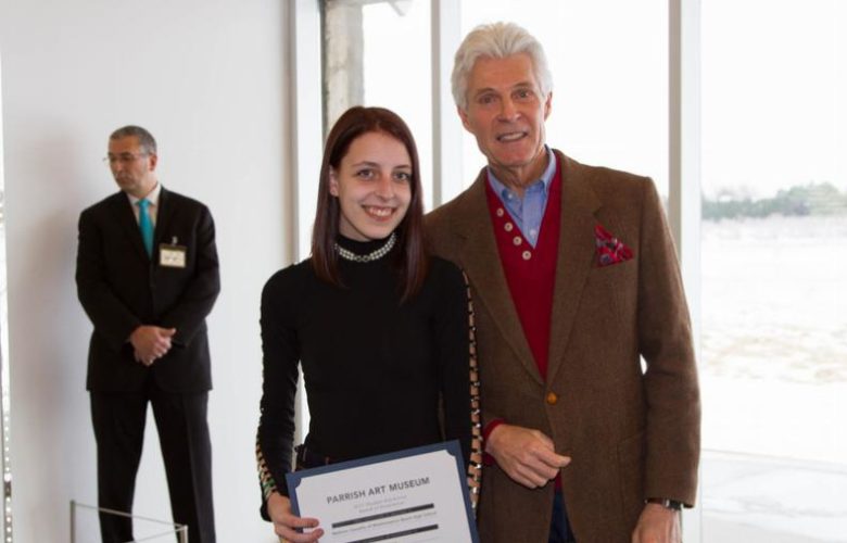 2017 Student Exhibition Award of Excellence recipient, Madison of Westhampton Beach HS with Neill Slaughter