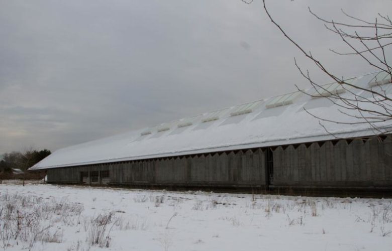 Parrish Art Museum in the snow