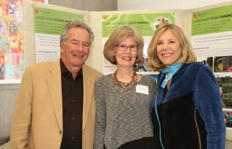 Myron Levine, Slow Food East End Chair Anne Howard, Susan Levine