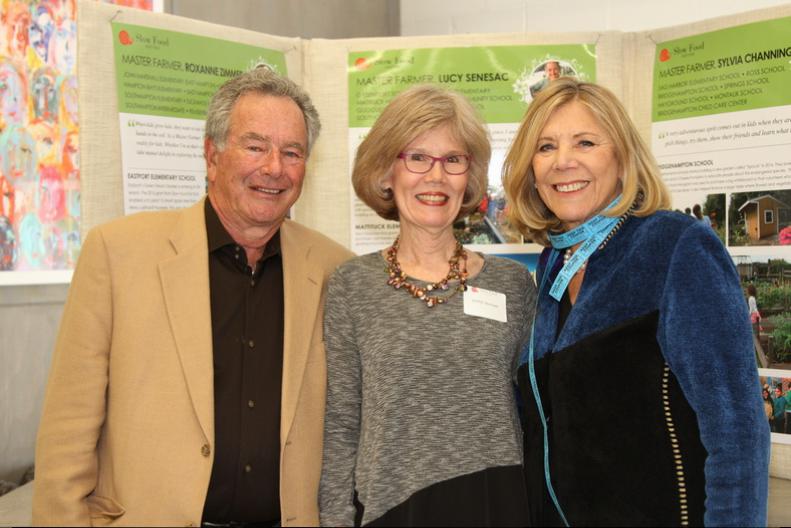 Myron Levine, Slow Food East End Chair Anne Howard, Susan Levine