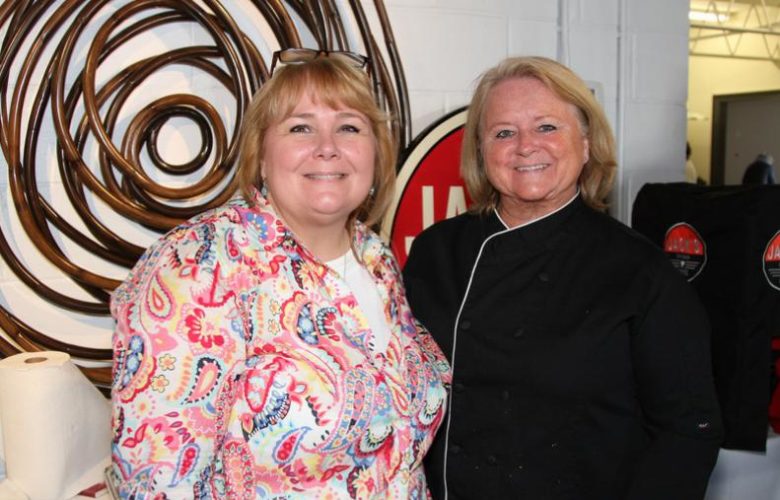 Bostwicks Clambake & Catering Co. Debbie Geppert and Brenda MacPherson served mini Bonac clam pies