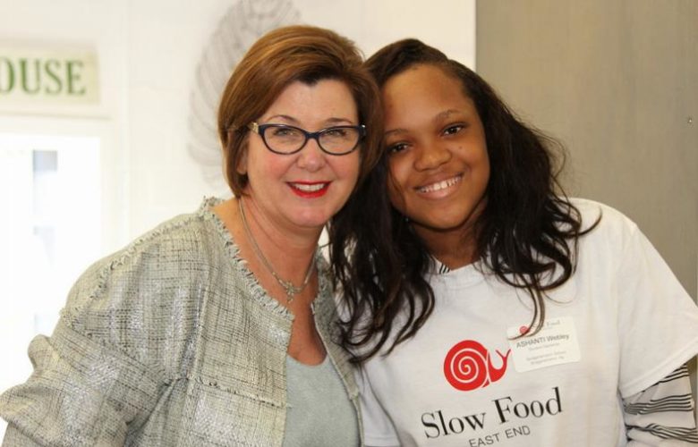 Judiann Carmack-Fayyaz of Bridgehampton School and co-founder of Edible School Gardens with Ashanti