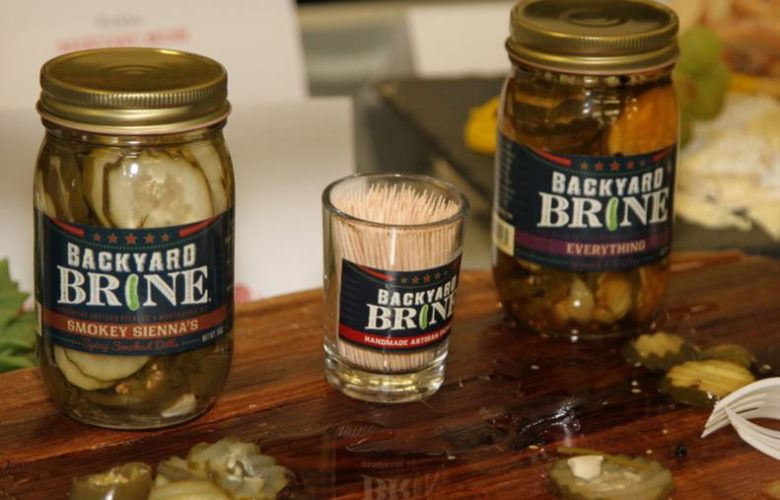 Backyard Brine was the perfect accompaniment for the cheese and bread station