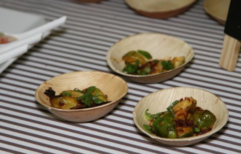 Fresh ingredients were used by each chef to prepare delicious food for the event