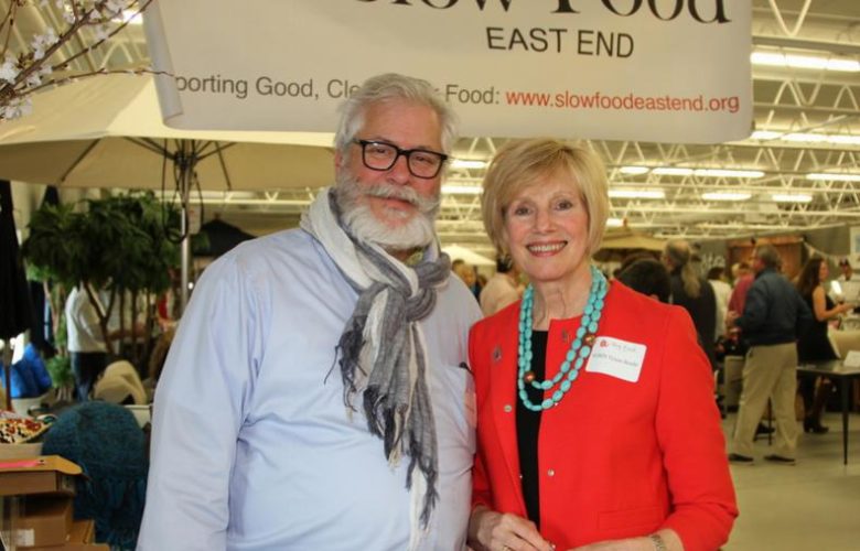 Slow Food East End Vice Chair M. Pierre Friedrichs and Robin Tyson Stoh